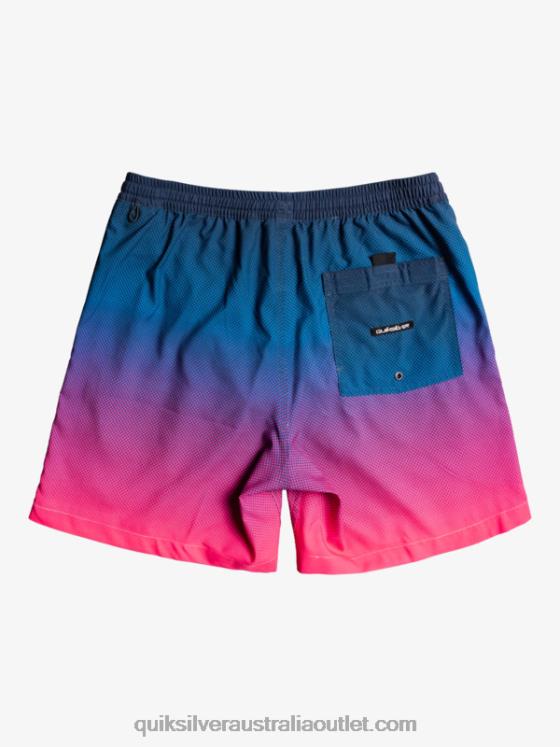 Quiksilver Men Everyday Pop Fade 14 Volleys H2N4B1243 pop fade - navy blazer