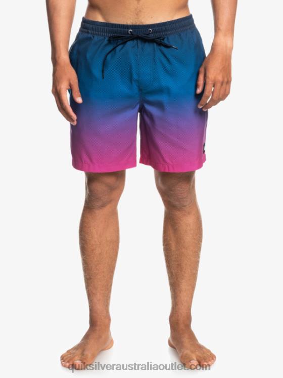 Quiksilver Men Everyday Pop Fade 14 Volleys H2N4B1243 pop fade - navy blazer