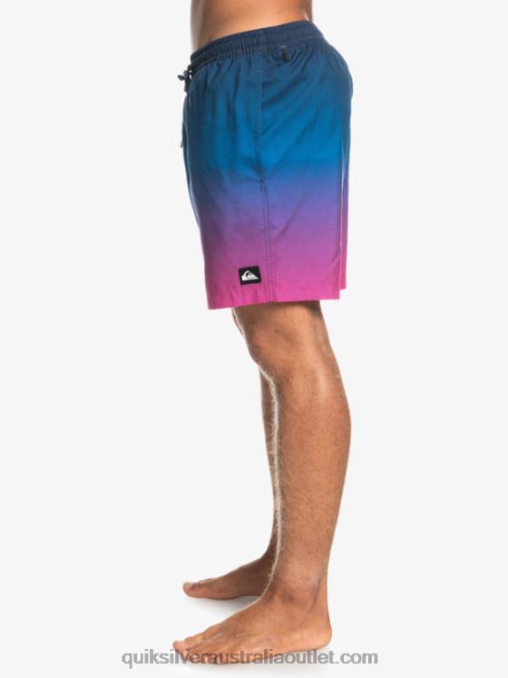 Quiksilver Men Everyday Pop Fade 14 Volleys H2N4B1243 pop fade - navy blazer