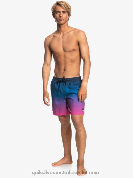 Quiksilver Men Everyday Pop Fade 14 Volleys H2N4B1243 pop fade - navy blazer