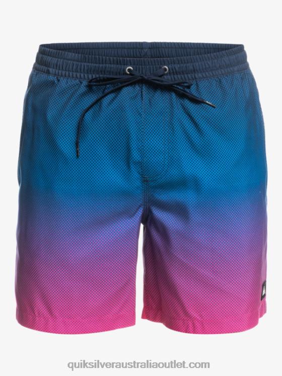 Quiksilver Men Everyday Pop Fade 14 Volleys H2N4B1243 pop fade - navy blazer