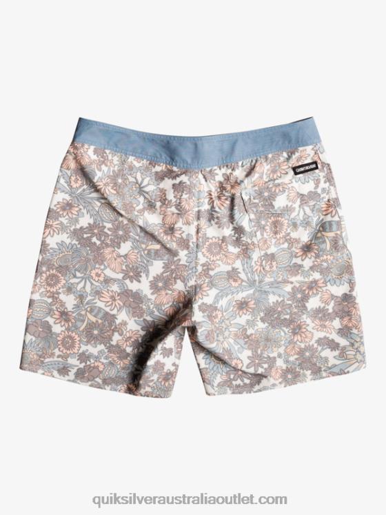 Quiksilver Men HEMPSTRETCH 69 18 Boardshorts H2N4B1815 antique white