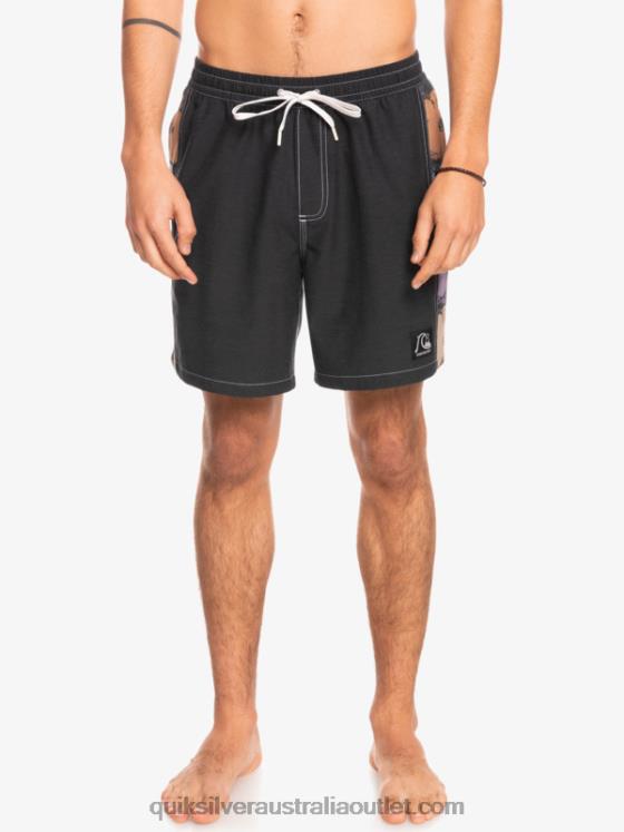 Quiksilver Men HEMPSTRETCH Original Arch 17 Volleys H2N4B1677 black