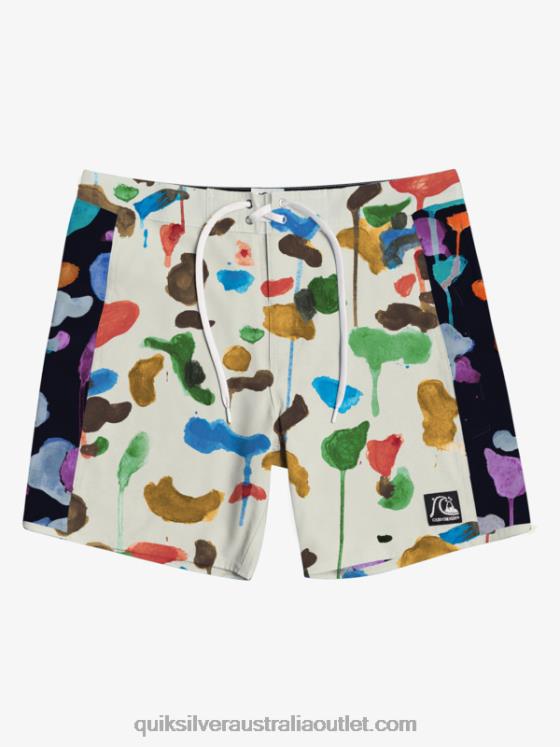 Quiksilver Men HEMPSTRETCH Original Arch Blank Canvas 18 Boardshorts H2N4B1822 natas kaupas - birch