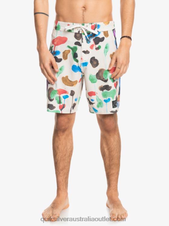 Quiksilver Men HEMPSTRETCH Original Arch Blank Canvas 18 Boardshorts H2N4B1822 natas kaupas - birch