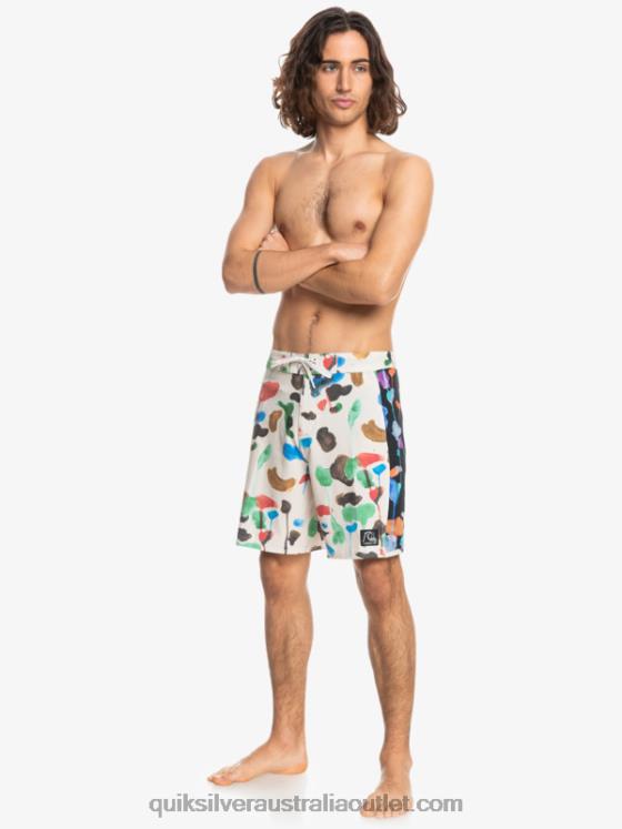 Quiksilver Men HEMPSTRETCH Original Arch Blank Canvas 18 Boardshorts H2N4B1822 natas kaupas - birch