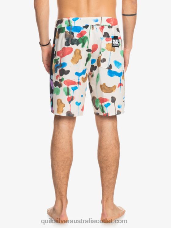 Quiksilver Men HEMPSTRETCH Original Arch Blank Canvas 18 Boardshorts H2N4B1822 natas kaupas - birch