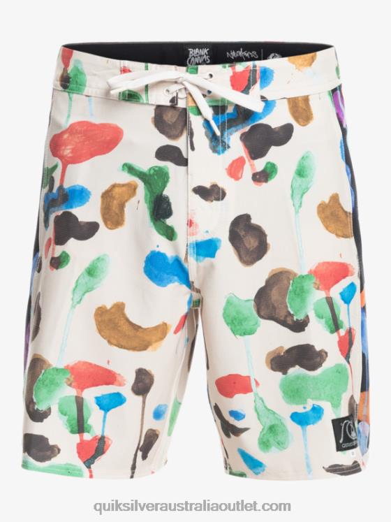 Quiksilver Men HEMPSTRETCH Original Arch Blank Canvas 18 Boardshorts H2N4B1822 natas kaupas - birch