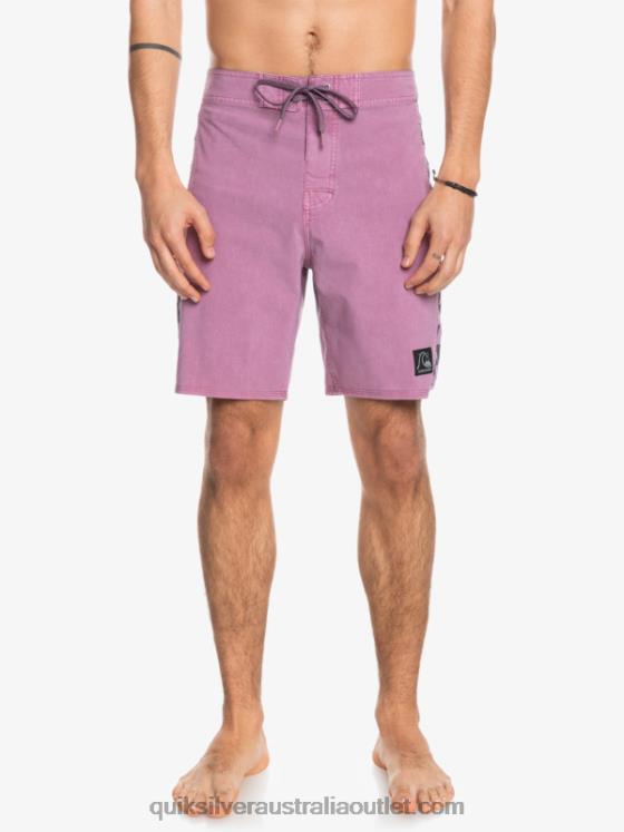 Quiksilver Men HEMPSTRETCH Original Arch Washed 18 Boardshorts H2N4B1669 dusty orchid