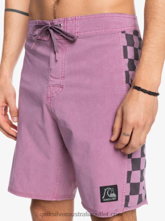 Quiksilver Men HEMPSTRETCH Original Arch Washed 18 Boardshorts H2N4B1669 dusty orchid