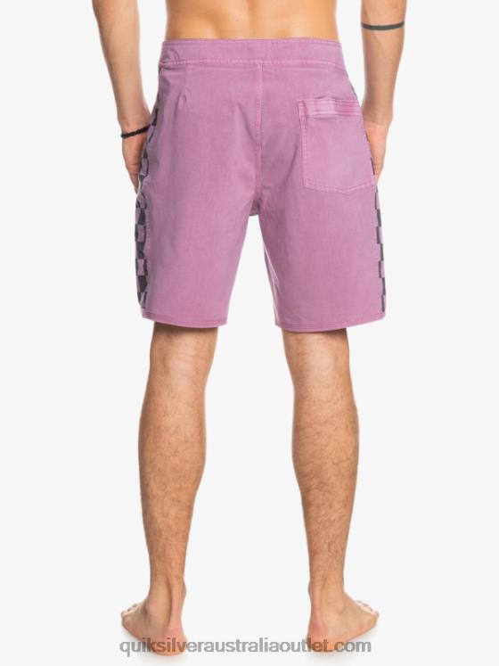 Quiksilver Men HEMPSTRETCH Original Arch Washed 18 Boardshorts H2N4B1669 dusty orchid