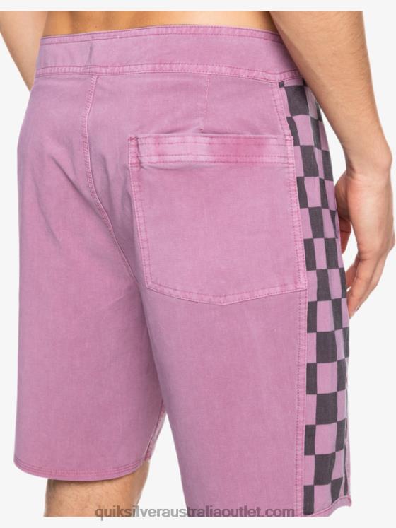 Quiksilver Men HEMPSTRETCH Original Arch Washed 18 Boardshorts H2N4B1669 dusty orchid