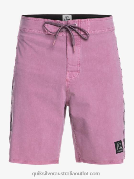 Quiksilver Men HEMPSTRETCH Original Arch Washed 18 Boardshorts H2N4B1669 dusty orchid