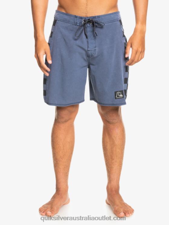 Quiksilver Men HEMPSTRETCH Original Arch Washed 18 Boardshorts H2N4B1670 navy blazer