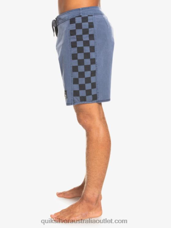 Quiksilver Men HEMPSTRETCH Original Arch Washed 18 Boardshorts H2N4B1670 navy blazer