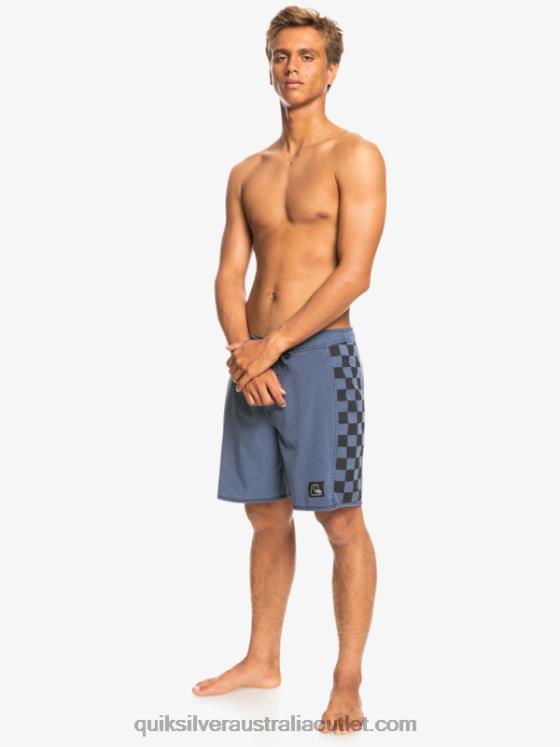 Quiksilver Men HEMPSTRETCH Original Arch Washed 18 Boardshorts H2N4B1670 navy blazer