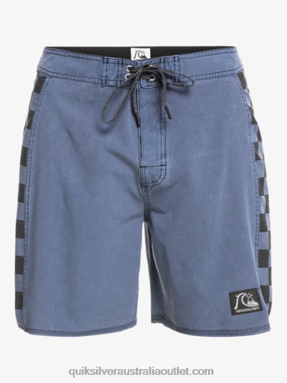 Quiksilver Men HEMPSTRETCH Original Arch Washed 18 Boardshorts H2N4B1670 navy blazer