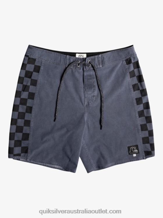 Quiksilver Men HEMPSTRETCH Original Arch Washed 18 Boardshorts H2N4B1671 black