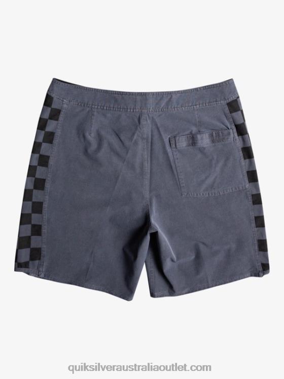 Quiksilver Men HEMPSTRETCH Original Arch Washed 18 Boardshorts H2N4B1671 black