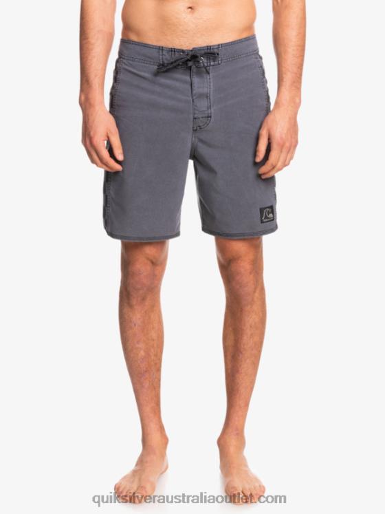 Quiksilver Men HEMPSTRETCH Original Arch Washed 18 Boardshorts H2N4B1671 black