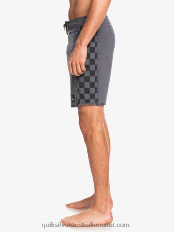 Quiksilver Men HEMPSTRETCH Original Arch Washed 18 Boardshorts H2N4B1671 black