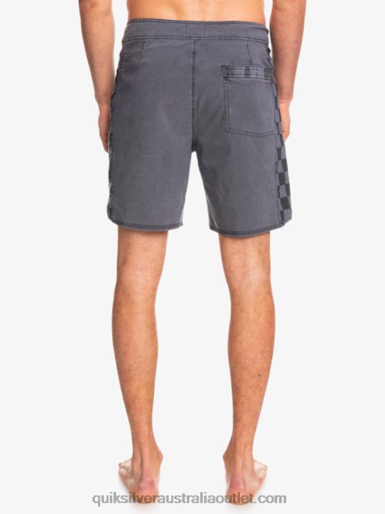 Quiksilver Men HEMPSTRETCH Original Arch Washed 18 Boardshorts H2N4B1671 black