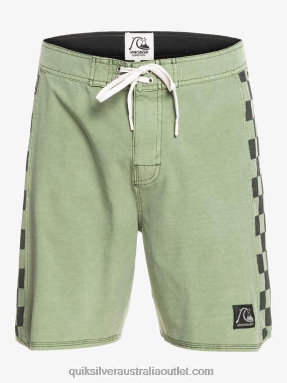 Quiksilver Men HEMPSTRETCH Original Arch Washed 18 Boardshorts H2N4B1672 thyme