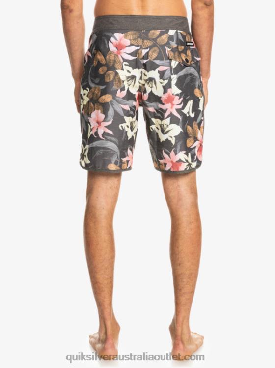 Quiksilver Men HEMPSTRETCH Scallop 19 Boardshorts H2N4B1740 tarmac