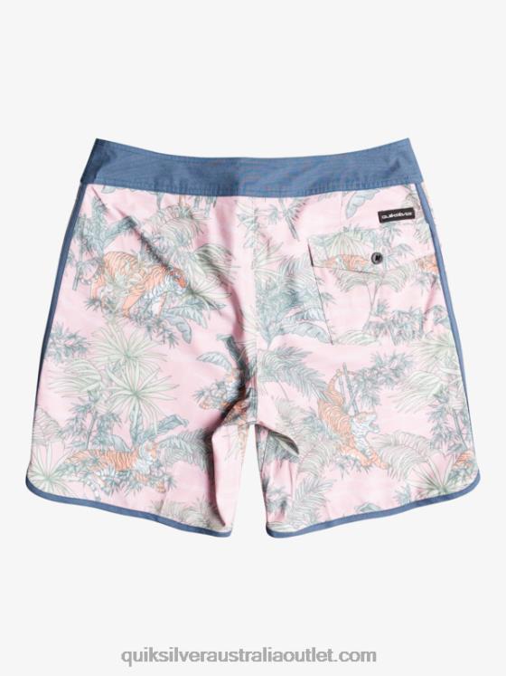 Quiksilver Men HEMPSTRETCH Scallop 19 Boardshorts H2N4B1744 g-land veiled rose