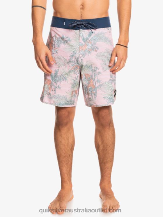Quiksilver Men HEMPSTRETCH Scallop 19 Boardshorts H2N4B1744 g-land veiled rose