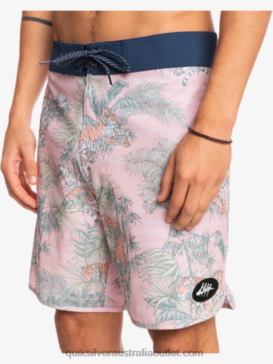 Quiksilver Men HEMPSTRETCH Scallop 19 Boardshorts H2N4B1744 g-land veiled rose
