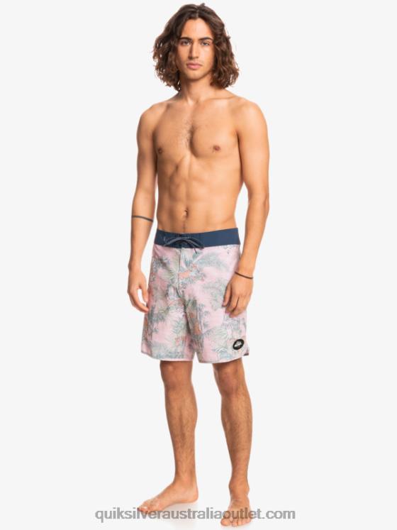 Quiksilver Men HEMPSTRETCH Scallop 19 Boardshorts H2N4B1744 g-land veiled rose
