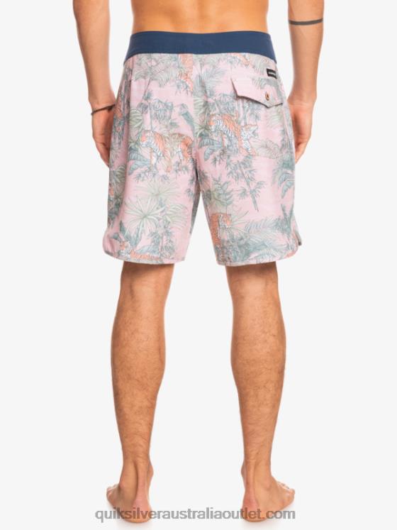 Quiksilver Men HEMPSTRETCH Scallop 19 Boardshorts H2N4B1744 g-land veiled rose
