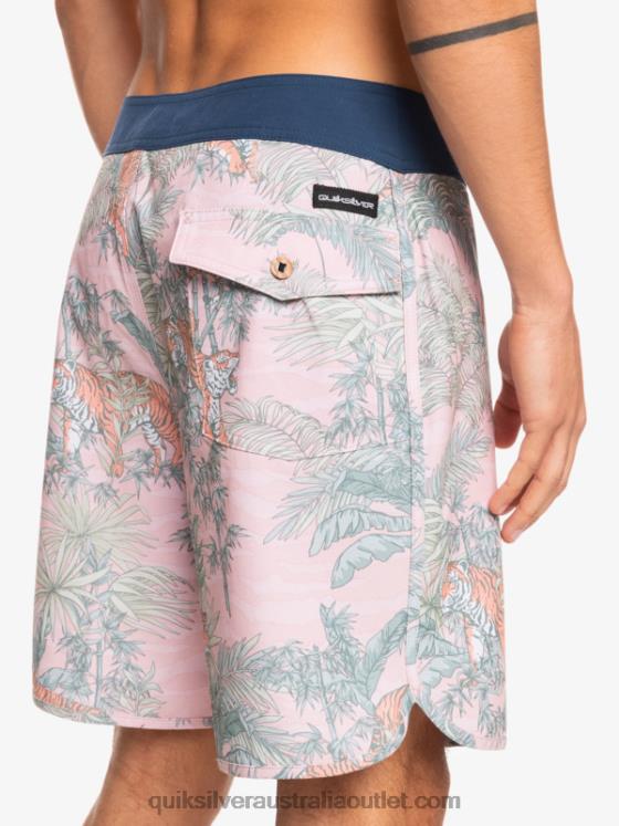 Quiksilver Men HEMPSTRETCH Scallop 19 Boardshorts H2N4B1744 g-land veiled rose