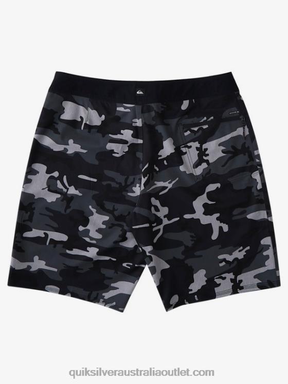 Quiksilver Men Highline Kaimana Camo 20 Boardshorts H2N4B1877 tarmac