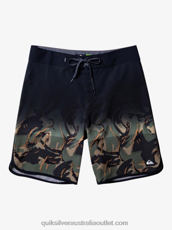 Quiksilver Men Highlite Scallop 19 Boardshorts H2N4B25 four leaf clover