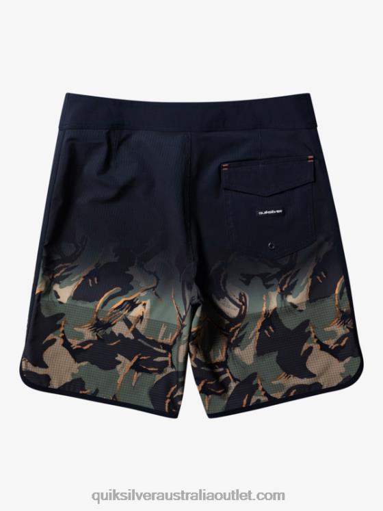 Quiksilver Men Highlite Scallop 19 Boardshorts H2N4B25 four leaf clover