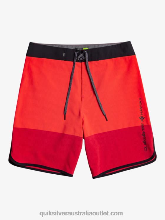 Quiksilver Men Highlite Scallop 19 Boardshorts H2N4B32 high risk red