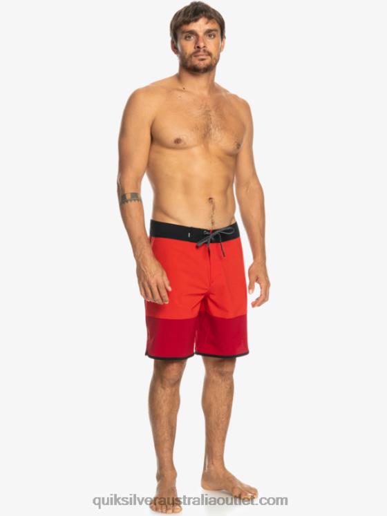 Quiksilver Men Highlite Scallop 19 Boardshorts H2N4B32 high risk red