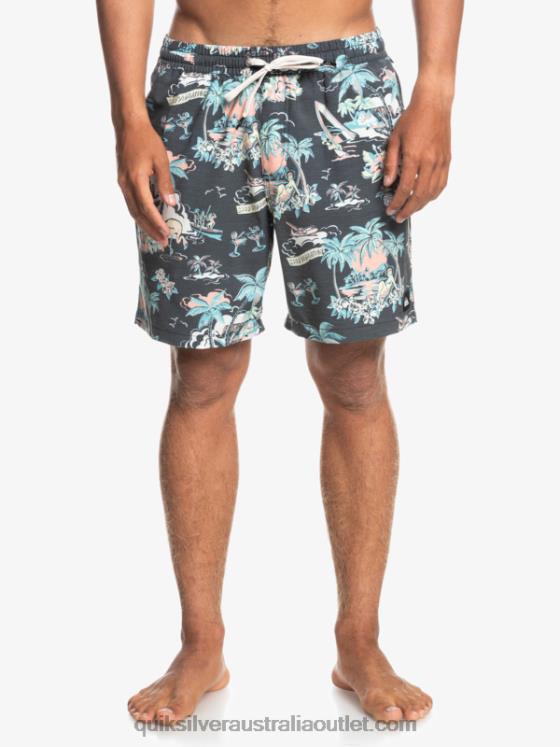 Quiksilver Men Hotel Paradiso 17 Volleys H2N4B1765 hotel paradiso - black