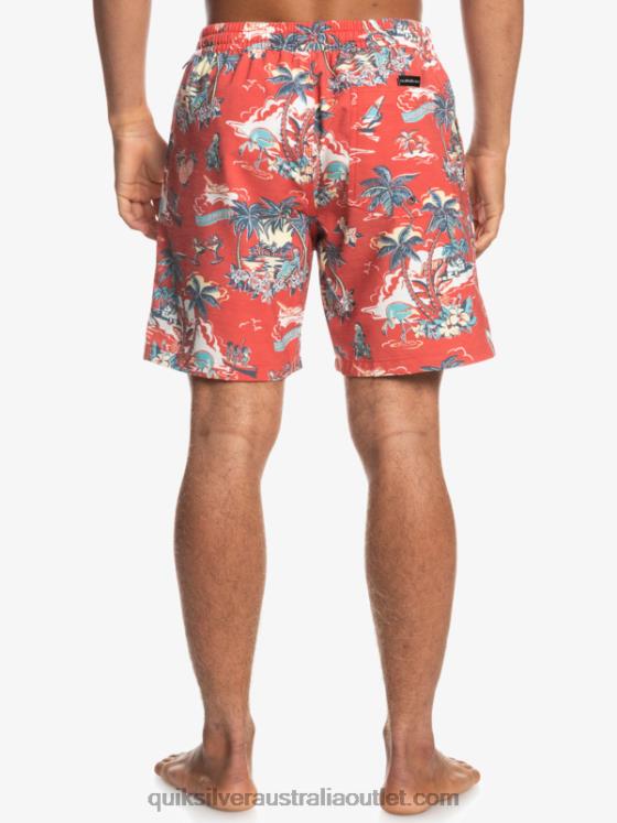 Quiksilver Men Hotel Paradiso 17 Volleys H2N4B1766 hotel paradiso - aurora red