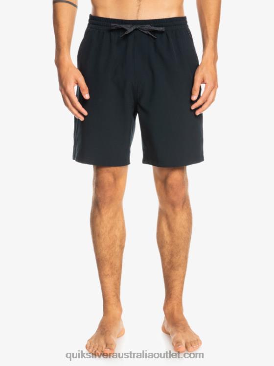 Quiksilver Men Ocean Elastic 18 Amphibian Shorts H2N4B342 black