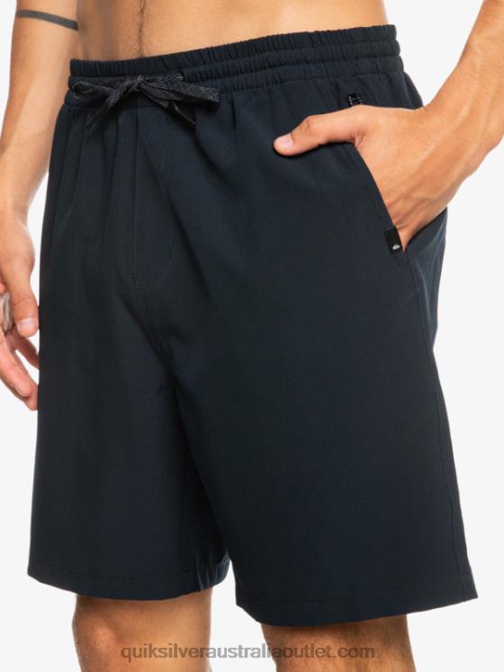 Quiksilver Men Ocean Elastic 18 Amphibian Shorts H2N4B342 black