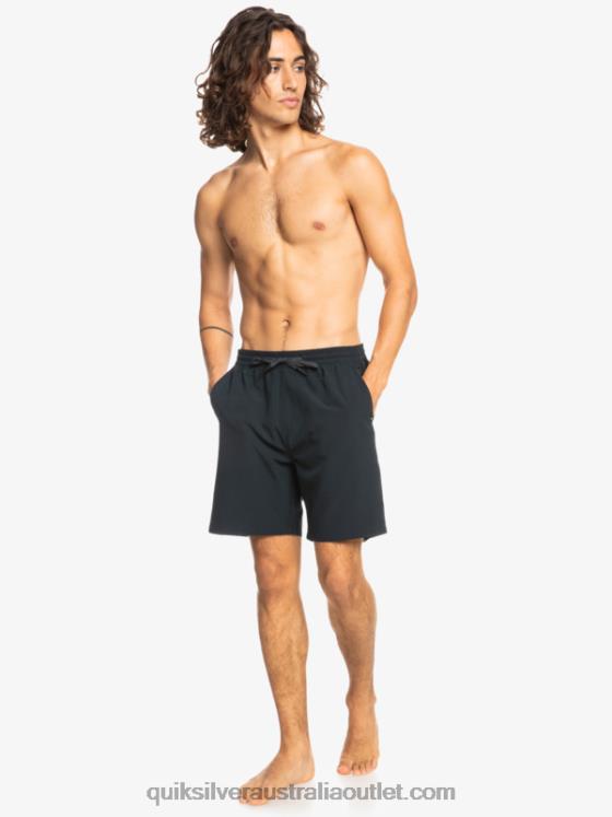 Quiksilver Men Ocean Elastic 18 Amphibian Shorts H2N4B342 black