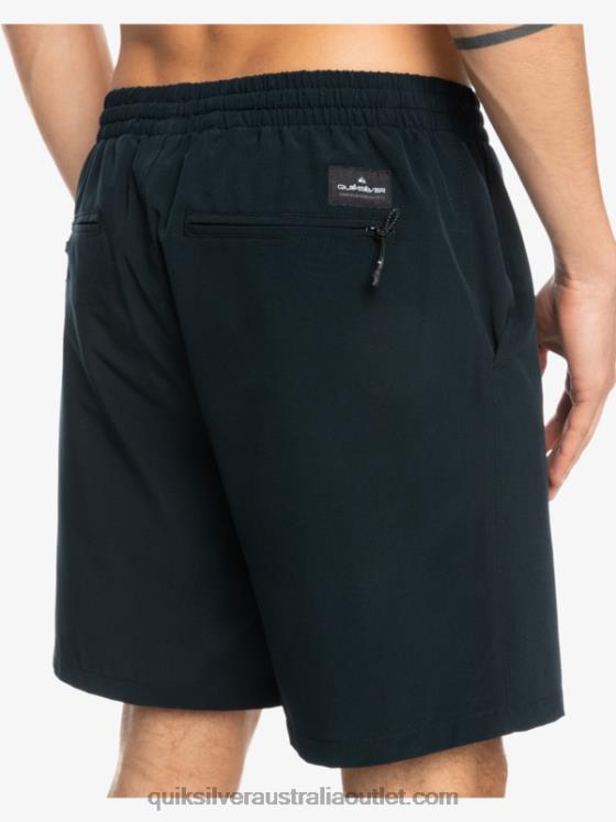 Quiksilver Men Ocean Elastic 18 Amphibian Shorts H2N4B342 black