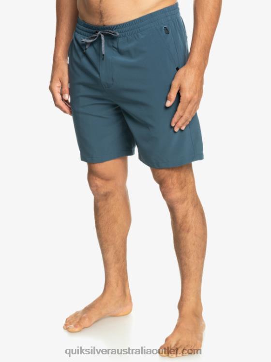 Quiksilver Men Ocean Elastic 18 Amphibian Shorts H2N4B345 midnight navy