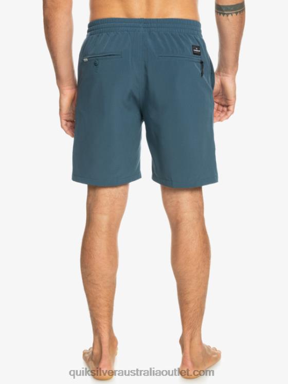 Quiksilver Men Ocean Elastic 18 Amphibian Shorts H2N4B345 midnight navy