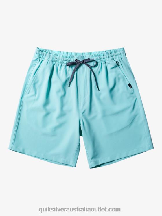 Quiksilver Men Ocean Elastic 18 Amphibian Shorts H2N4B346 angel blue