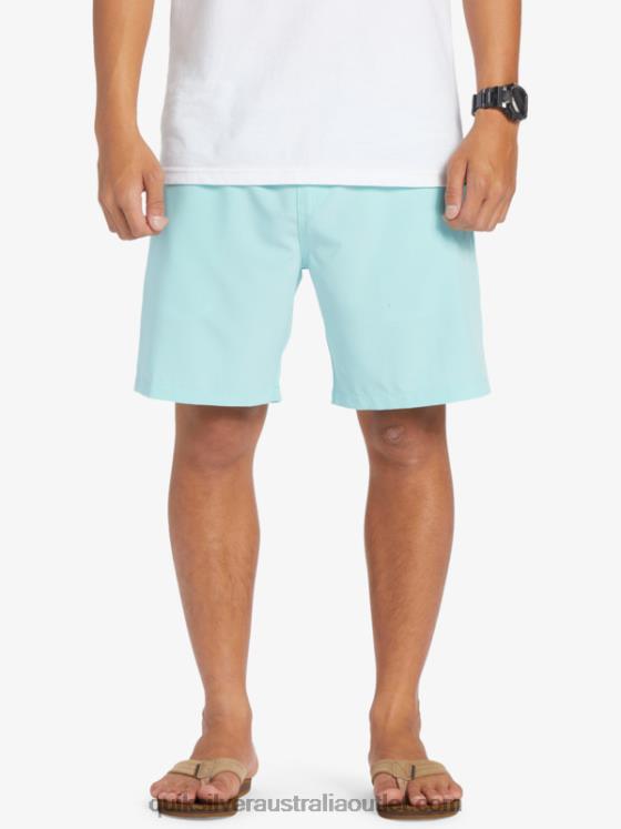 Quiksilver Men Ocean Elastic 18 Amphibian Shorts H2N4B346 angel blue