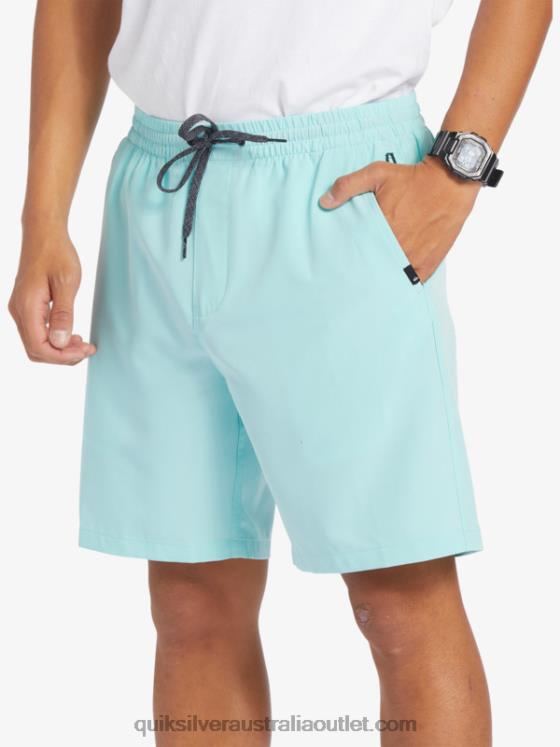 Quiksilver Men Ocean Elastic 18 Amphibian Shorts H2N4B346 angel blue